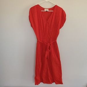 Universal Thread burnt orange XS faux wrap dress